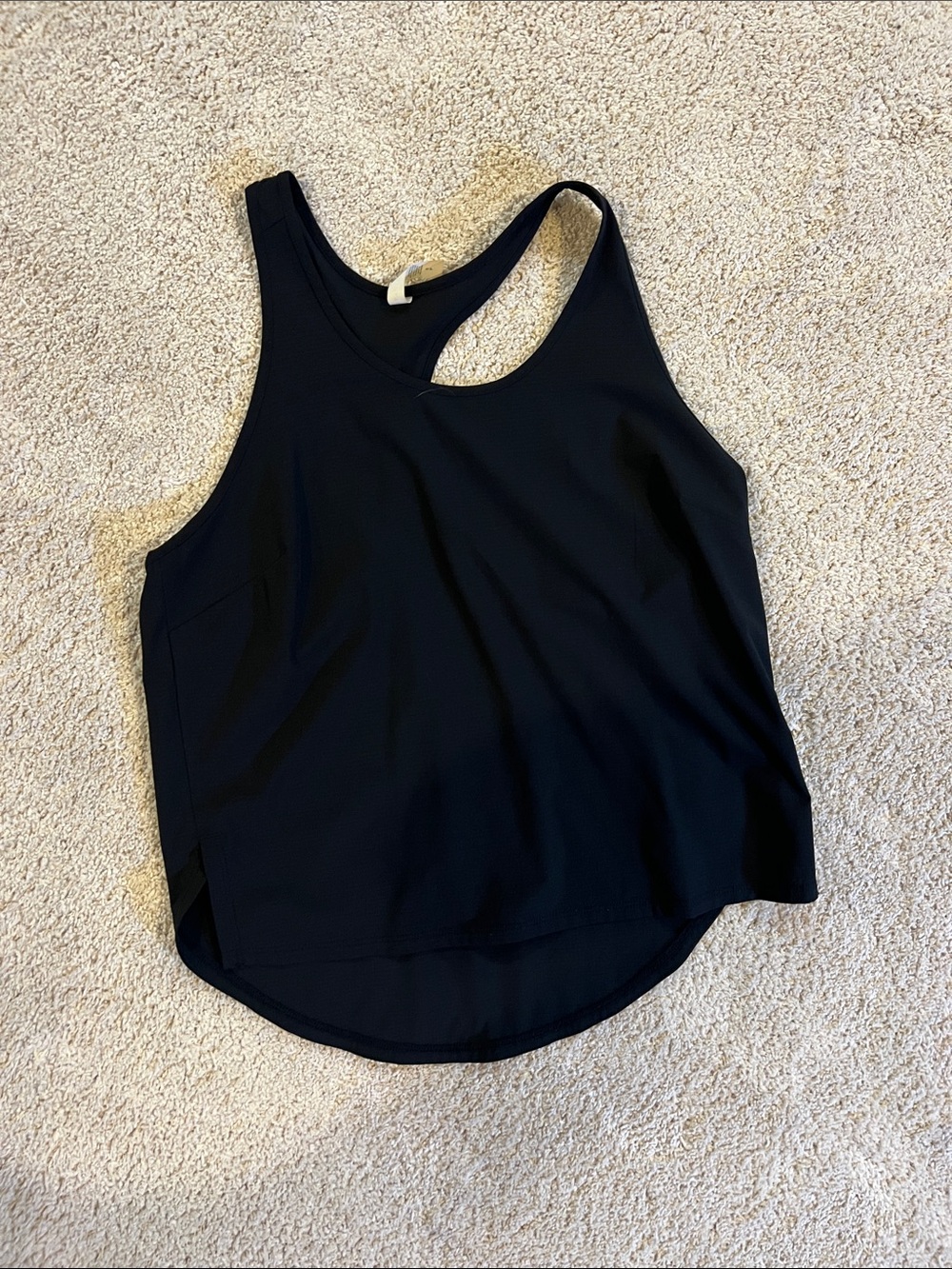 Athleta Black Racerback Tank Top
